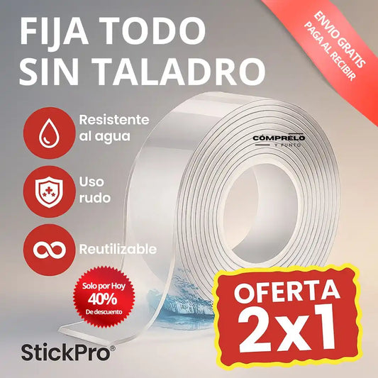 StickPro® – Cinta Doble Cara Ultra Fuerte x 3m (2X1)