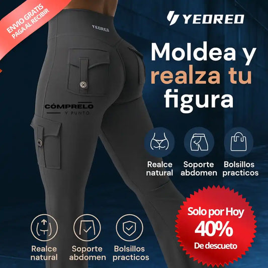 Yeoreo® Leggins Cargo con Realce – Comodidad, estilo y soporte