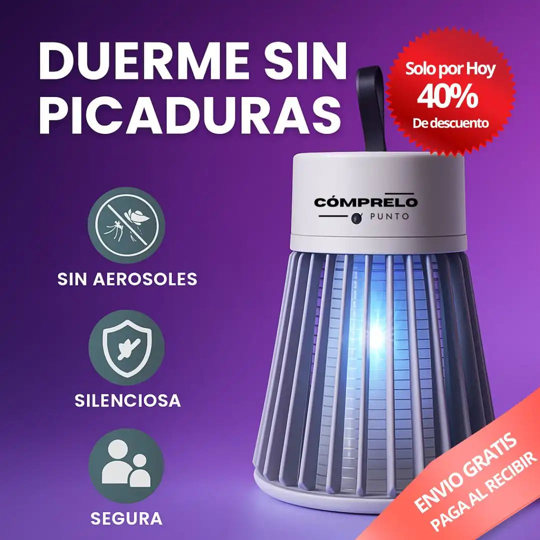 ZAP KILL® | Lámpara Eléctrica Atrapa Zancudos - Duerme sin Picaduras
