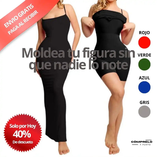 SlimFit™ Vestido Moldeador – Te ayuda con el Control de abdomen y luce increíble
