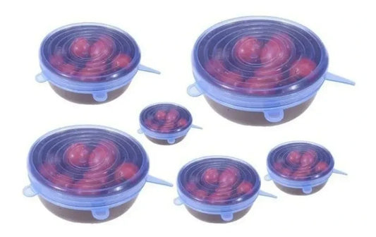 Tapas Elasticas Siliconada Cocina X6 Und