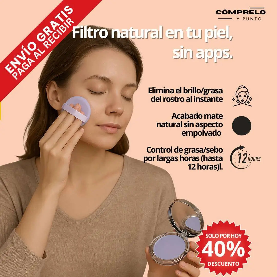 Polvo Mate Matificante Anti Grasa