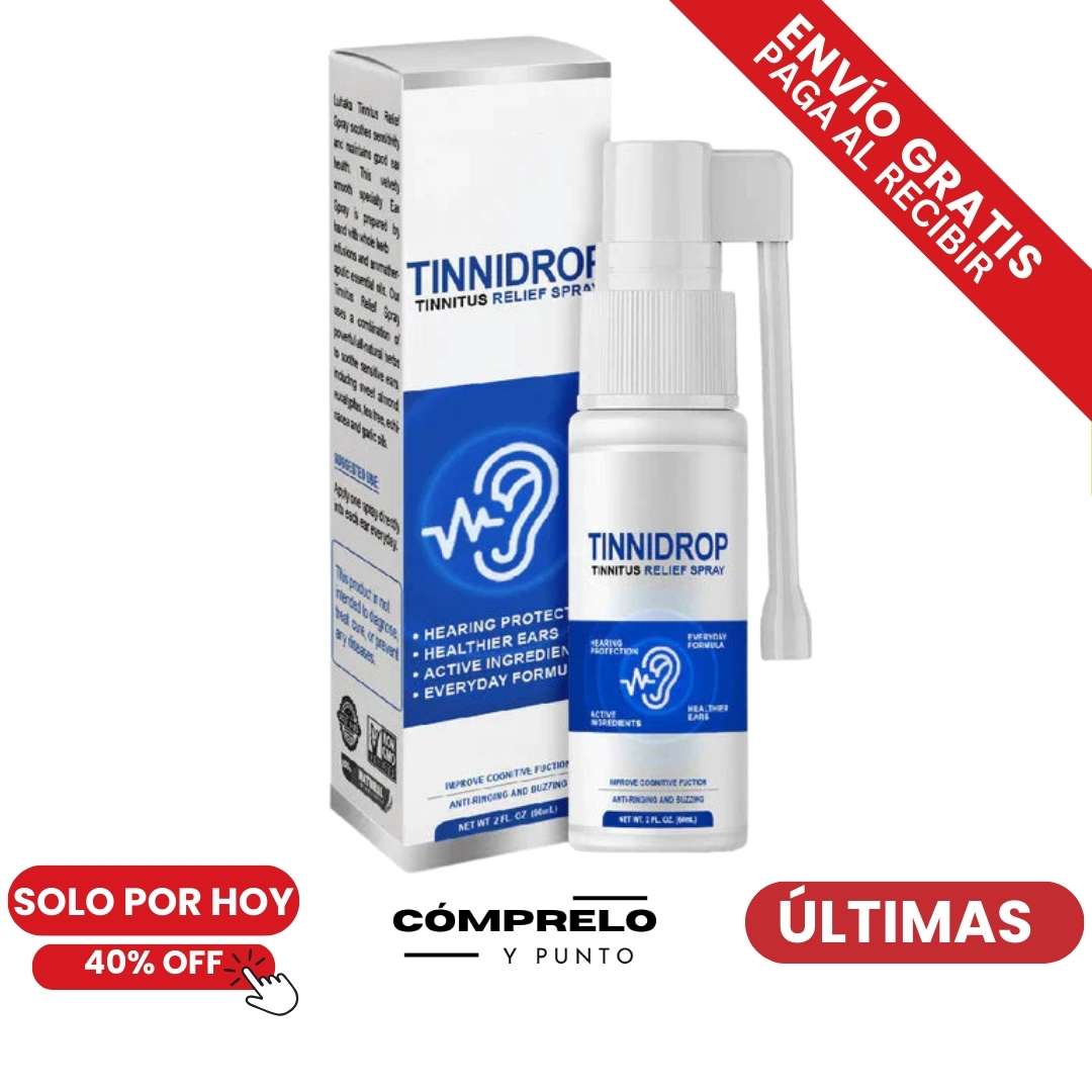 TinniDrop® tratamiento en SPRAY , para el tinnitus, y limpieza del canal auditivo