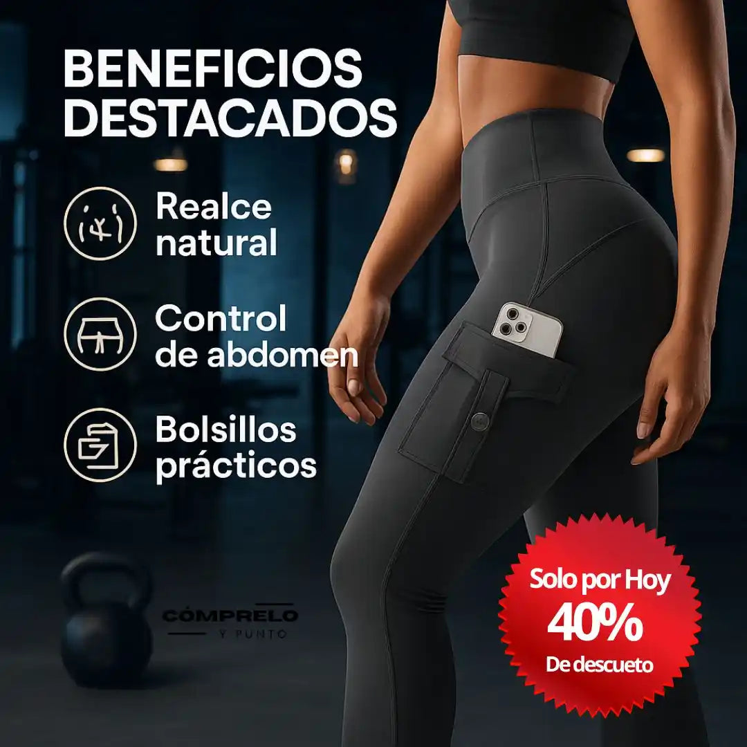 Yeoreo® Leggins Cargo con Realce – Comodidad, estilo y soporte