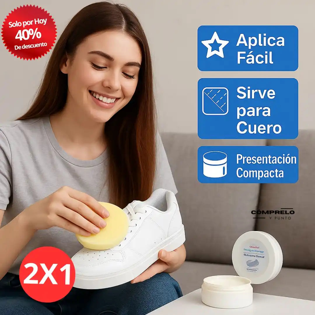Qia® Shoe Cleaner – Crema Limpiadora de Zapatos