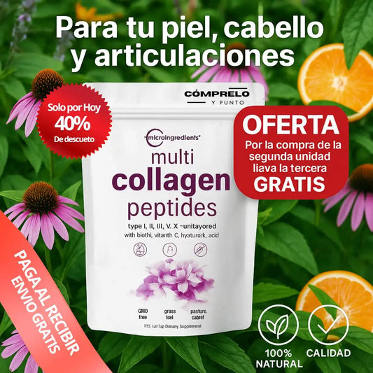 PureGlow® – Colágeno Hidrolizado Premium | Piel Radiante y Articulaciones Fuertes