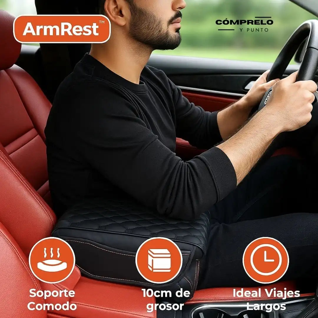 ArmRest™ - Cojín Reposa Brazos para Carro | Más apoyo, menos fatiga al manejar