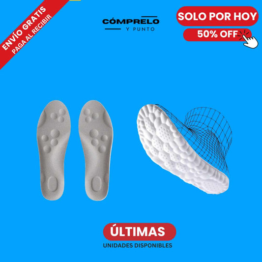 Plantillas Drops 4D™☁️: La comodidad que siempre buscaste en todos tus zapatos