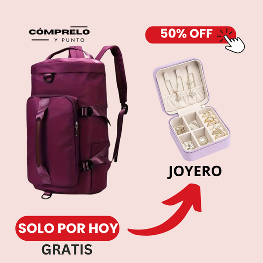 Viaje Flex: Mochila de Viaje Femenina + Joyero de Regalo. Viaja con Estilo