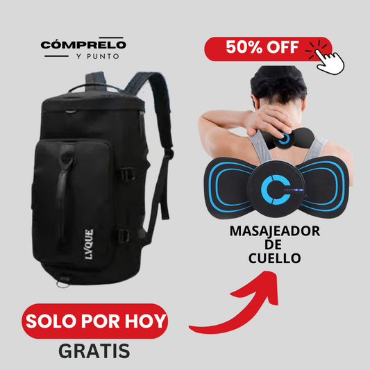 Urban Trail: Mochila Todo en Uno + Masajeador de Cuello Gratis: Tu Compañera Ideal para Aventuras